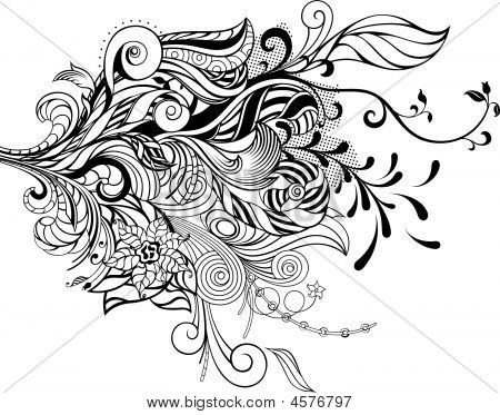 Bouquet abstrait