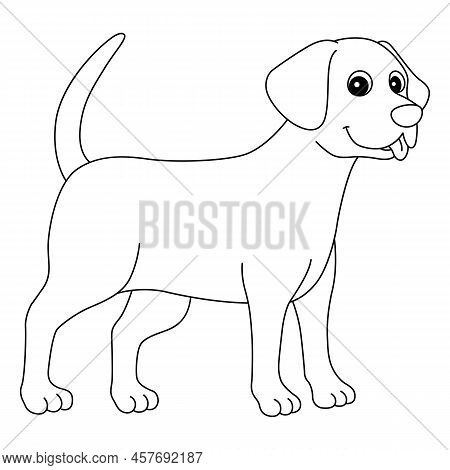 A Cute And Funny Coloring Page Of A Chocolate Lab. Provides Hours Of Coloring Fun For Children. To C
