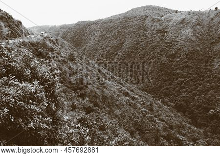Noir Shot Of The Khasi Hills And Forests