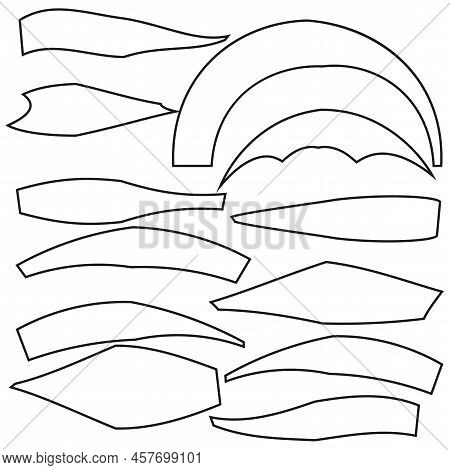 Modern Different Layers Figure. Trendy Flat Set With Different Layers Figure. Vector Illustration. S