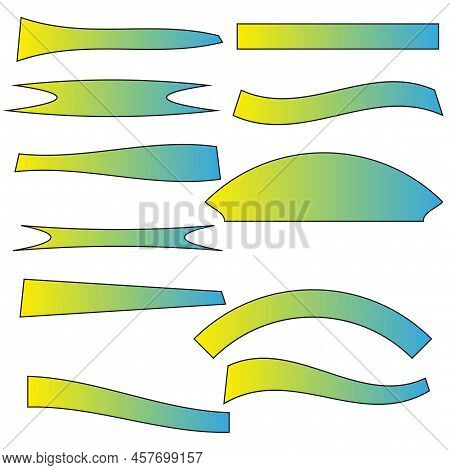 Modern Different Layers Figure. Trendy Flat Set With Different Layers Figure. Vector Illustration. S