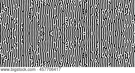 Turing Reaction Diffusion Monochrome Seamless Pattern With Vertical Motion