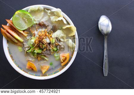 Sop Kaki Kambing A Traditional Food From Betawi, Jakarta Indonesia, Made From Mutton Or Lamb, Offal,