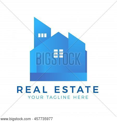 Modern Real Estate, Building Design, Home Logo Template