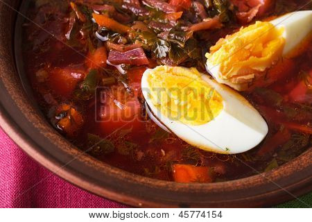녹색 Borshch