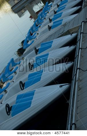 Boten op het Dock