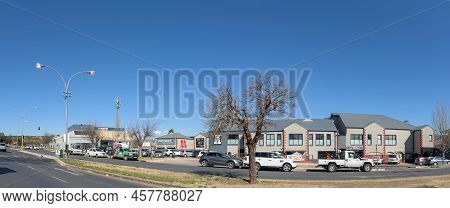 Bloemfontein, South Africa - July 4, 2022: A Panoramic Street Scene In Dan Pienaar, A Suburb Of Bloe