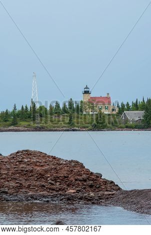 Copper Harbor Lighthouse Viewed From Across The Water