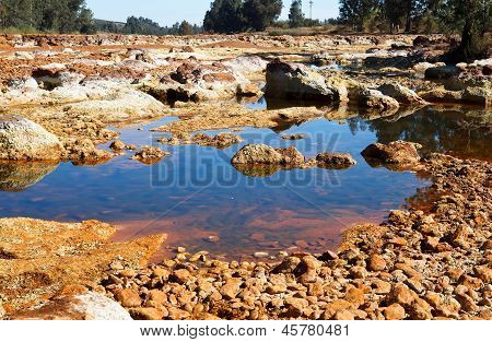 Acidic River Tinto In Niebla (huelva)