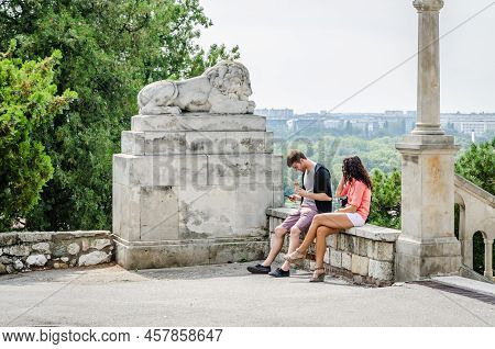 The Old Fortress On Kalemegdan In The Capital Of Serbia, Belgrade.