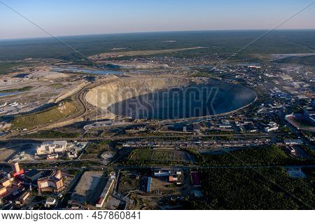 Kimberlite Pipe Mir. Indigenous Diamond Deposits. On The Way To The Bottom Of The Spiral 8 Kilometer