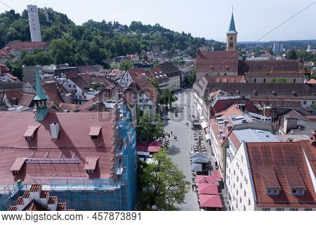 Ravensburg, Baden-wuerttemberg, Germany - May 23, 2022: Aerial View Of Ravensburg, Baden-wuerttember