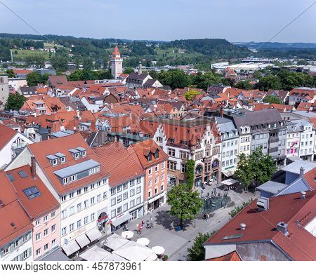 Ravensburg, Baden-wuerttemberg, Germany - May 23, 2022: Aerial View Of Ravensburg, Baden-wuerttember