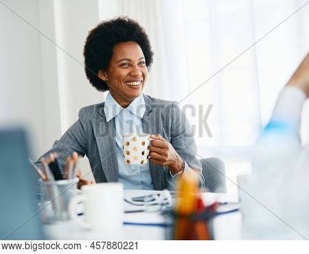 Portrait Of Young African American Business Women In The Office
