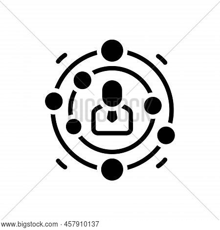 Black Solid Icon For Cio Business-man Business Chief Leader Ceo Corporate Head Marketing