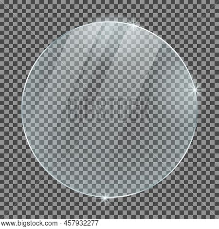 Glass Plate Isolated On A Transparent Background
