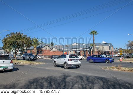 Bloemfontein, South Africa - July 4, 2022: A Street Scene In Dan Pienaar, A Suburb Of Bloemfontein. 