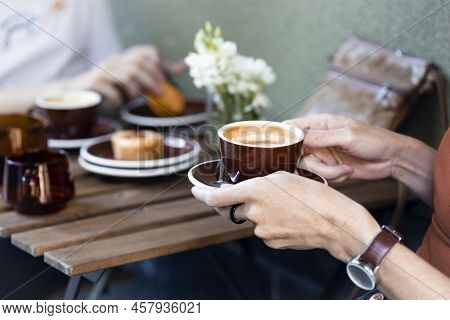 A Cup Of Coffee And Pasteis