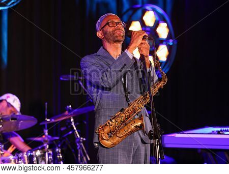 Cracow, Poland - July 08, 2022: Kenny Garrett Quintet Performing Live On The Kijow Centre Stage At S