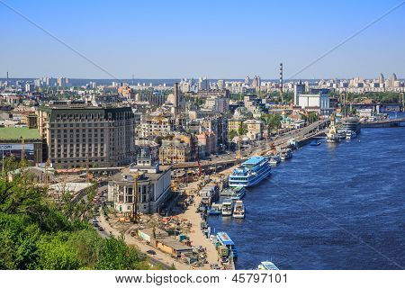Panorama Of Kiev, Ukraine.