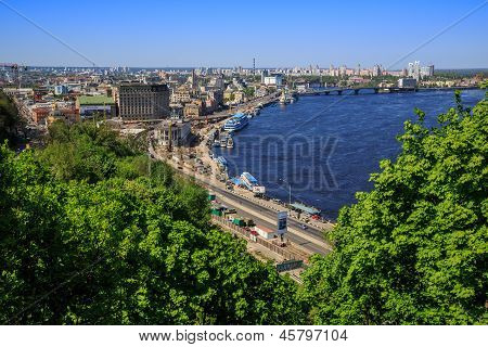 Panorama Of Kiev, Ukraine.