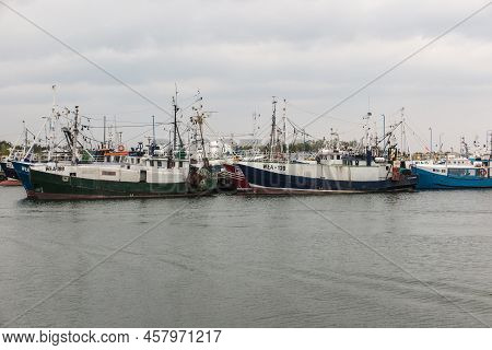 Wladyslawowo, Poland, May 10, 2022: Seaport Of Wladyslawowo On The Baltic Sea. It Is A Typical Fishi