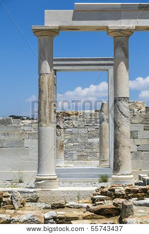 Details Of The Demeter Temple, Shoot In Naxos Greece