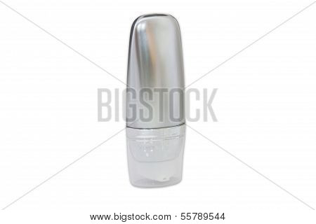 no icon cosmetic bottle isolated background with path