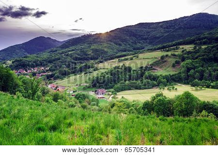 Beautiful Green Hills In Little Village