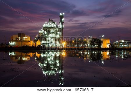 Cement Plant And Power Sation In Sunset