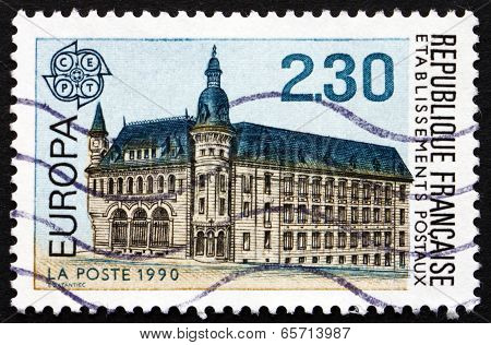 Postage Stamp France 1990 Post Office At Macon