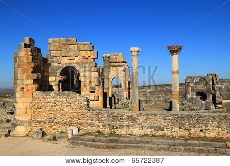 Volubilis - Roman archaeological site.