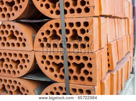 Stacks Of Silicate Bricks
