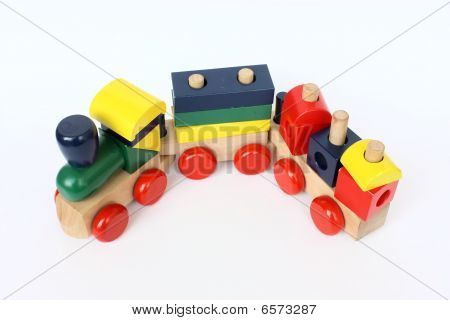 Wooden Colorful Train