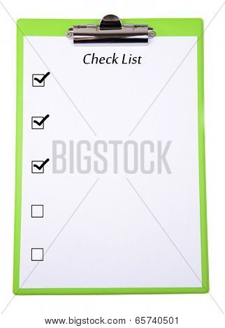 Clipboard isolated on white