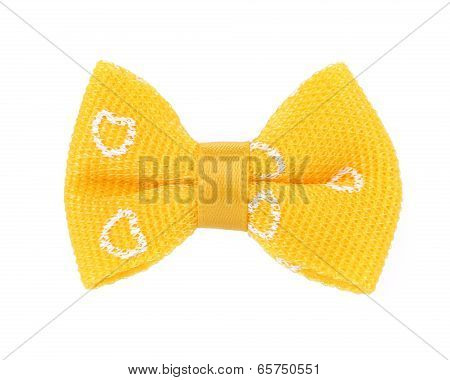 yellow bow tie