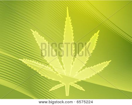 Illustration de feuille de marijuana