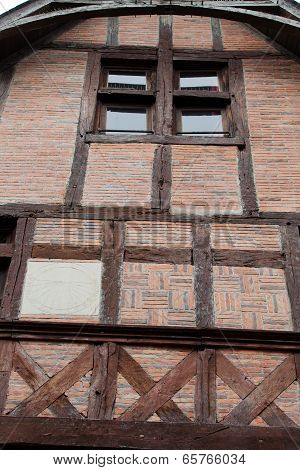 Half-timbered house in Chinon Vienne Valley France