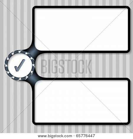 Double Box For Entering Text With Arrows And Check Box