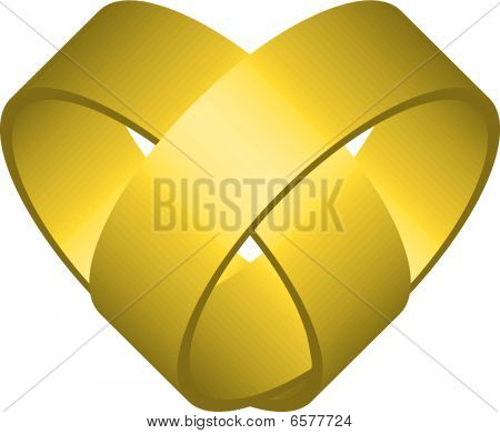 Gold heart