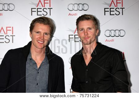 LOS ANGELES - NOV 8:  Trent Luckinbill, Thad Luckinbill at the AFI FEST 2014 Photocall at the TCL Chinese 6 Theaters on November 8, 2014 in Los Angeles, CA