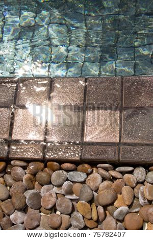 the sun in the pool