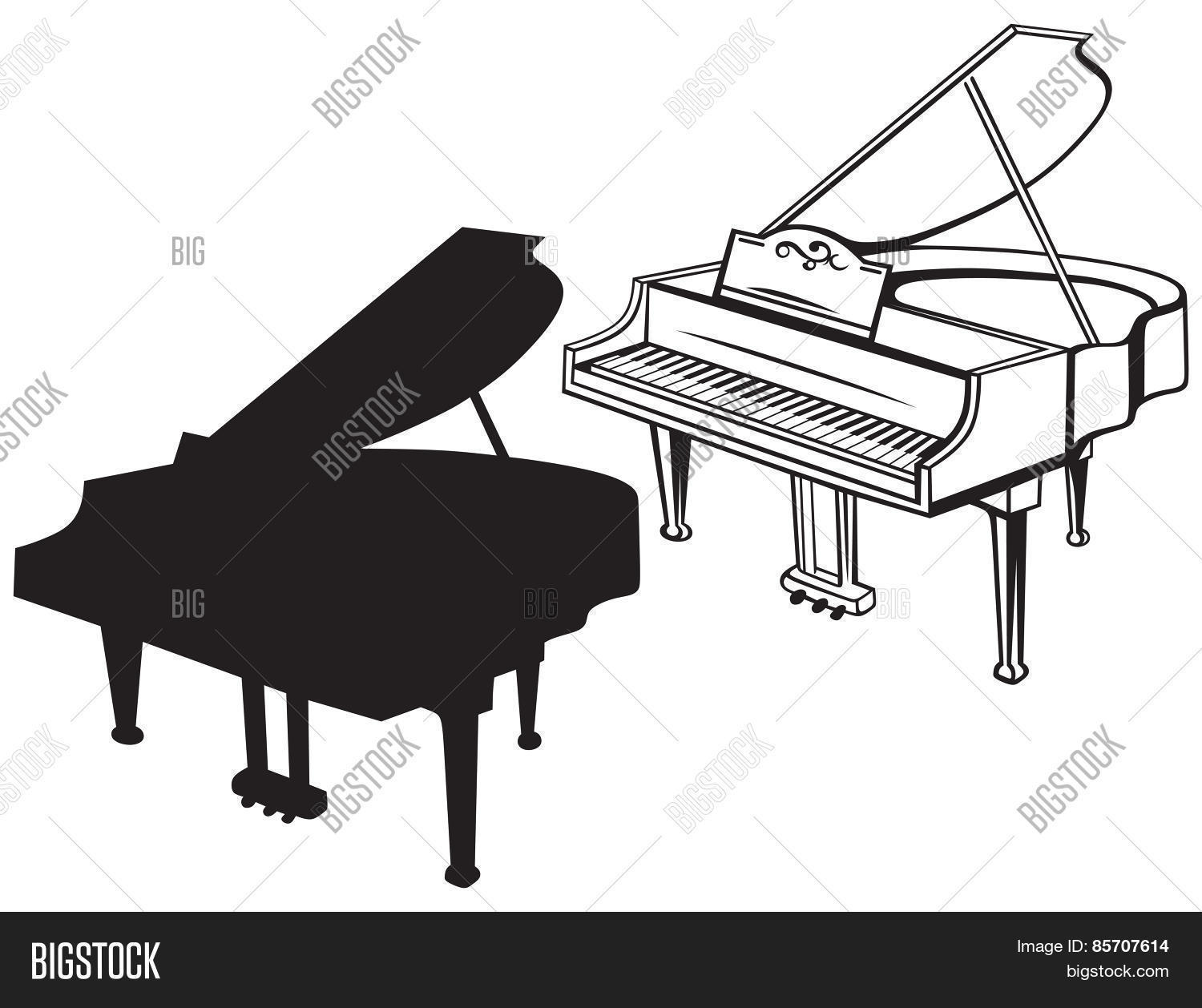 Grand Piano Vector & Photo (Free Trial) | Bigstock