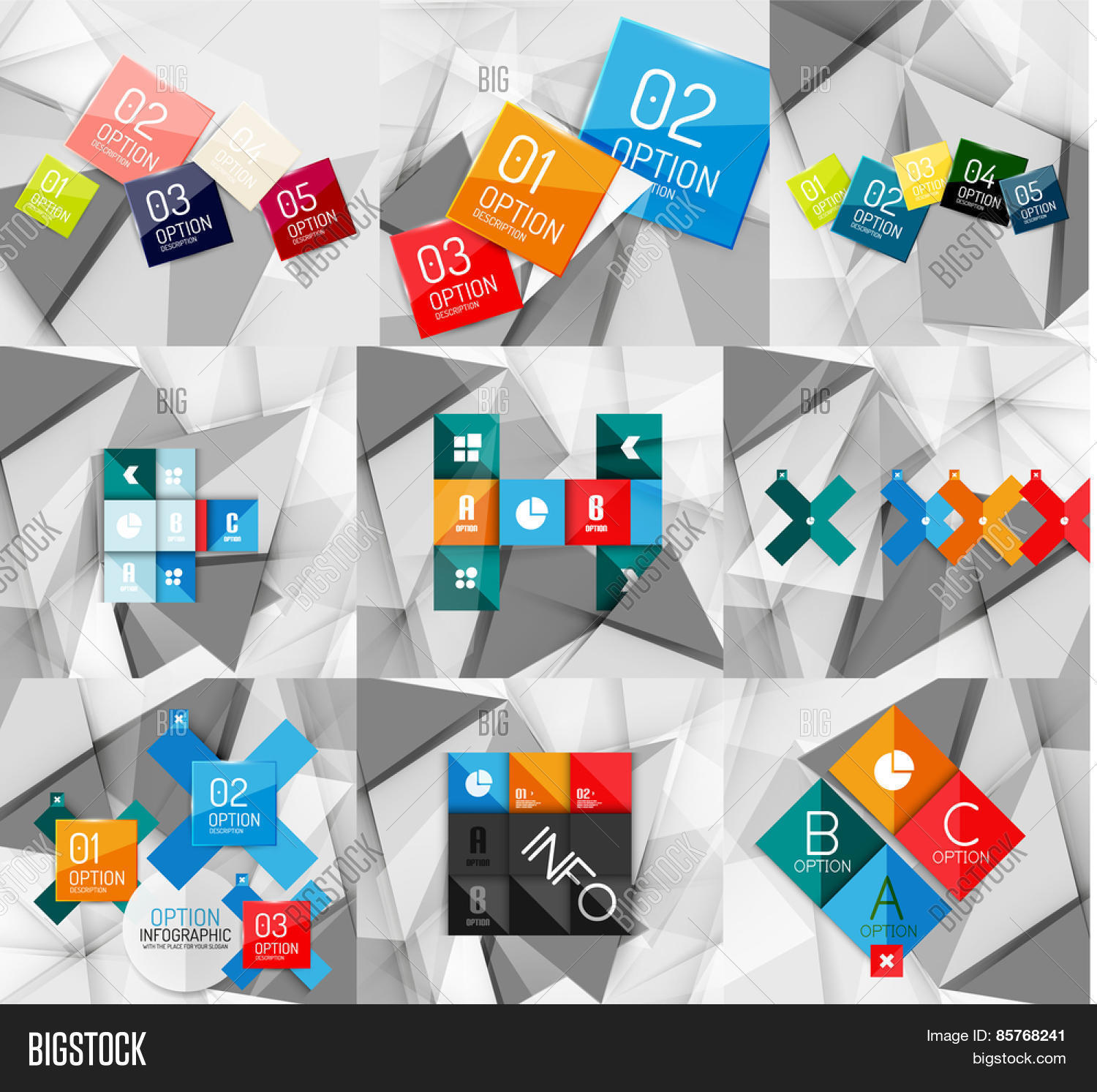 Set Paper Graphic Vector & Photo (Free Trial) Bigstock