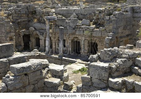 Ruins Of Historical Ancient Corinth