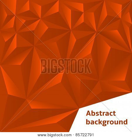 Red Polygonal Background
