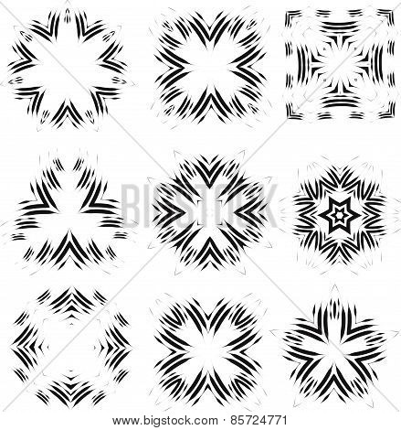 Calligraphic decorative elements