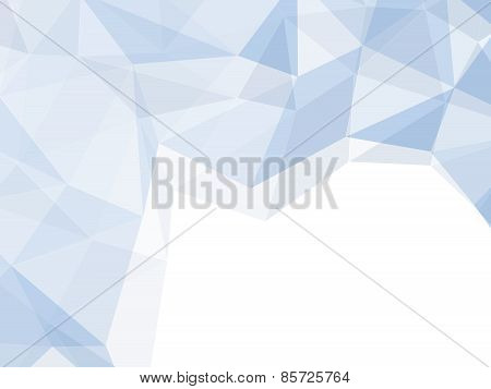Light Blue Space Polygon Abstract Background