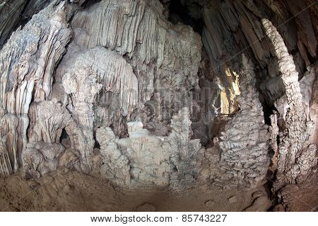 Cave on Cheow Larn Lake In Ratchaprapa Dam In Thailand.