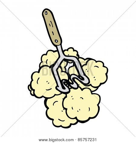 cartoon potato masher